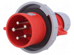 Connector: AC supply 3-phase | plug | male | 32A | 400VAC | IEC 60309