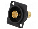 Coupler | BNC socket,both sides | FT | gold-plated | plastic | 19x24mm