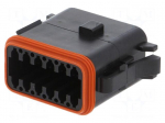 Connector: wire-wire | AT | plug | female | PIN: 12 | IP67 | Locking: latch