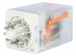 Relay: electromagnetic | 3PDT | Ucoil: 230VAC | 10A/250VAC | 10A/24VDC