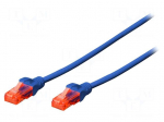 Patch cord | U/UTP | 6 | stranded | Cu | LSZH | blue | 10m | 26AWG