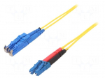 Fiber patch cord | E2/UPC,LC/UPC | 10m | Optical fiber: 9/125um