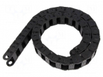 Cable chain | Series: B15 | Bend.rad: 38mm | L: 1006mm | Int.width: 25mm