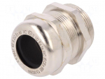 Cable gland | M32 | 1,5 | IP68 | Mat: brass | Body plating: nickel