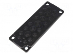 Multigate grommet | black | Holes no: 25 | -40&divide;100&deg;C | IP65