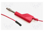 Test lead | 60VDC | 3A | with 4mm axial socket | Len: 1m | red