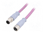 Cable: for sensors/automation | PIN: 5 | M12-M12 | 3m | plug | plug | IP67