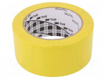 Tape: marking | yellow | L: 33m | W: 50mm | V: self-adhesive