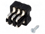 Connector: rectangular | male | Han Staf | PIN: 6 | size 3A | soldering