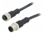 Cable: for sensors/automation | PIN: 8 | M12-M12 | 1m | plug | plug | 30V