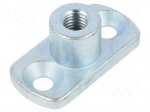 Threaded flange | W: 30mm | H: 24mm | L: 60mm | steel | zinc | Thread: M12