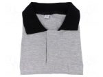 Polo shirt | ESD | M (unisex) | carbon fiber | grey