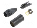 Connector: XLR | plug | male | audio video | XX | 10A | PIN: 4 | straight