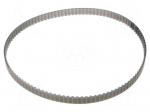 Timing belt | T2.5 | W: 10mm | H: 1.3mm | Lw: 230mm | Tooth height: 0.7mm