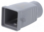 Enclosure for connectors: HDC | size 1 | for latch | straight | M20