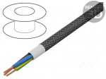 Wire | H03VV-F,OMY | 3G0.75mm2 | round | stranded | Cu | PVC | textile
