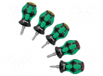 Screwdriver: universal-set | Phillips,slot | STUBBY | 5pcs.