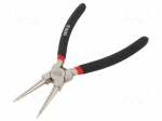 Pliers | for circlip | internal | Pliers len: 200mm | straight