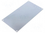 Mounting plate | steel | W: 111mm | L: 214mm | Plating: zinc | EURONORD