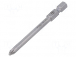 Screwdriver bit | PlusMinus PZ-type | PZ1/SL | 1/4"