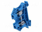 Splice terminal: rail | 41A | 800V | screw terminal | blue | wemid | 6mm2
