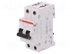 Circuit breaker | 230/400VAC | Inom: 1A | Poles: 2 | Charact: C | 6kA