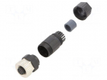Connector: M12 | plug | PIN: 12 | female | 30V | straight | IP67,IP68 | 1.5A