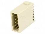 Connector: HDC | module | male | 10A | 250V | Han-Modular&reg; | PIN: 12