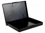 Container: box | protective | ESD | black | polypropylene | 108x85x18mm