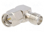Coupler | socket | SMA male,SMA female | female | angled 90&deg; | 50&Omega;