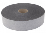 Tape: sealing | W: 80mm | L: 30m | Thk: 3mm | grey | caoutchouc hot-melt
