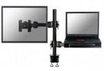 NEWSTAR FLAT SCREEN & NOTEBOOK DESK MOUNT (CLAMP)  10-27" BLACK