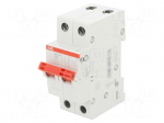 Switch-disconnector | Poles: 2 | for DIN rail mounting | 32A | 415VAC