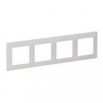 Plate Valena Life - 4 gang - white