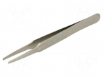 Tweezers | 123mm | for precision works | Blades: narrowed