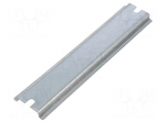 DIN rail | steel | zinc | L: 166mm | W: 35mm | TS35