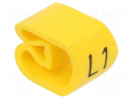 Markers | Marking: L1 | 8&divide;16mm | PVC | yellow | -30&divide;60&deg;C | leaded | PA-3