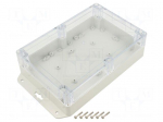 Enclosure: multipurpose | X: 140mm | Y: 210mm | Z: 60mm | ZP | ABS | gasket