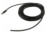 Connector: M8 | plug | PIN: 4 | female | industrial | straight | IP67 | 4A
