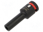 Socket | socket spanner,impact | HEX 8mm | 1/2" | long