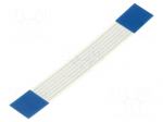FFC tape | Cores: 6 | Tape ph: 1mm | L: 51mm | 60V