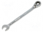 Wrench: combination spanner | rattle | 9mm | Chrom-vanadium steel