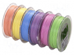 Filament: multipack | 1.75mm | 2.1kg | Kit: 350g x 6,PLA Pastel