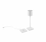 Trio Fernandez LED outdoor table lamp matt white rechargeable gaismeklis R54096131 4017807564327