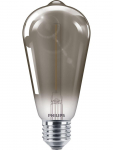 PHILIPS LED stikla 11W ST64 E27 smoky spuldze RETRO vintage 8718699759650 929002380601