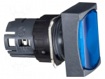Switch: push-button | 16mm | Stabl.pos: 1 | blue | ZB6Z | Harmony XB6