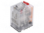 Relay: electromagnetic industrial | DPDT | 220VAC | 5A/277VAC | PCB