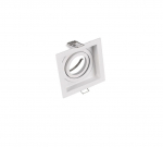 Trio Kenai recessed spotlight GU10 9 cm matt white square gaismeklis 651600131 4017807455946