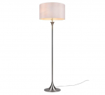 Trio-Lighting Sabia  3xE27 brushed steel/white stāvlampa