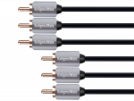 Helis&uuml;steemid ja tarvikud // Helikaablid koos pistikutega // Kabel 3RCA-3RCA component 1.8m Kruger&Matz